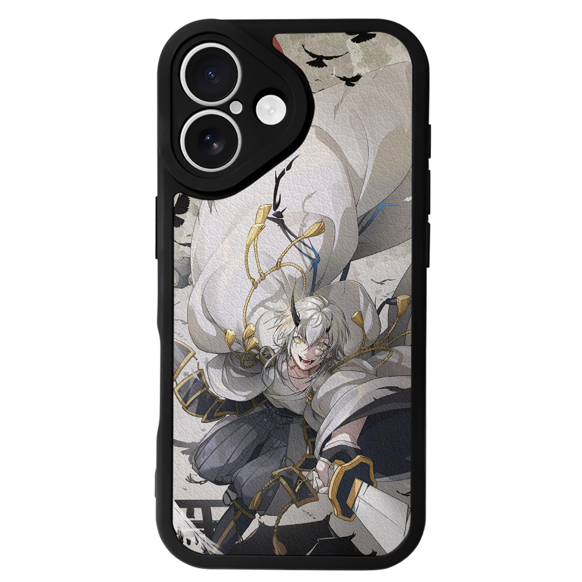 （画像用） 刀剣乱舞 Touken Ranbu 【iPhone 16シリーズ対応】シリコンスマホケース（レザー調） 材質：シリコン
